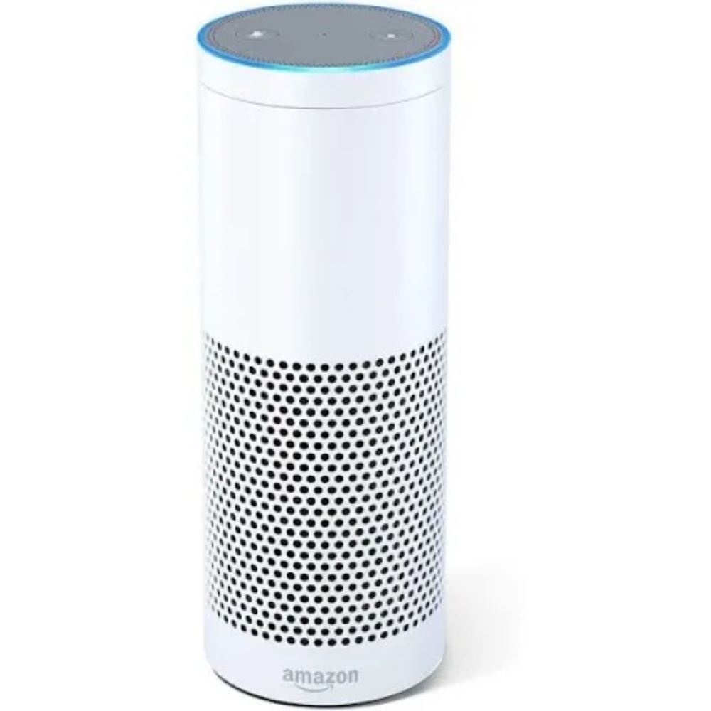 Amazon Echo Voice-Controlled Speaker in White and Gray- 2 pack